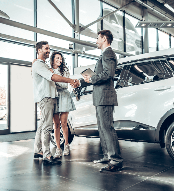 A couple buy a new car with their broker-secured car loan